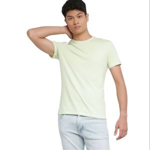 H&M Neon Green Coolmax T-Shirt Men’s Small Slim Fit Tee